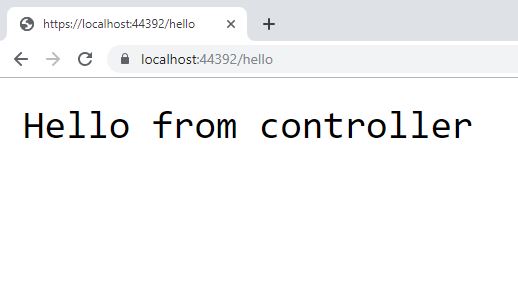 hello from controller